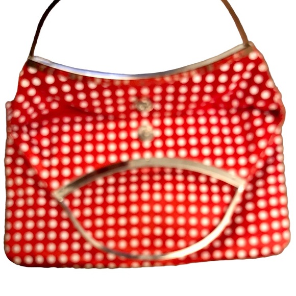 Womens Polka dot clutch bag - Picture 5 of 6